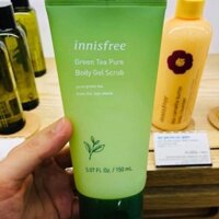 Innisfree green tea pure body gel scrub