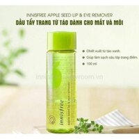 INNISFREE NƯỚC TẨY TRANG MẮT VÀ MÔI TỪ HẠT TÁO INNISFREE APPLE SEED LIP & EYE MAKE UP REMOVER