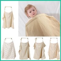 Innlike1 Vỏ bọc điều dưỡng bằng vải Cotton thoải mái Khăn điều dưỡng tiện lợi có vòng che điều dưỡng thoáng khí cho con bú