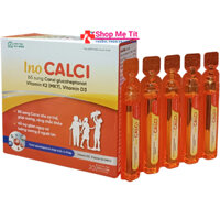 Ino CALCI dạng ống - Bổ sung canxi, Vitamin D3, K2 (MK7) cho phụ nữ có thai và cho con bú (20 ống)
