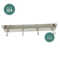 [INOX 304] GIÁ TREO DAO, KỆ GÀI DAO GẮN TƯỜNG CÓ MÓC TREO DẦY DẶN