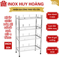 [INOX 304] Kệ úp chén bát 4 tầng, kệ nhà bếp 4 tầng, kệ để đồ nhiều tầng đa năng, kệ inox 4 tầng, kệ chén inox 304