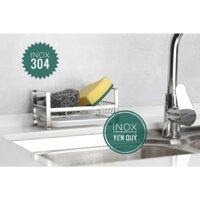 INOX 304 KHAY KỆ ĐỰNG ĐỒ RỬA CHÉN /CHAU DẦU RỬA BÁT HÀNG CAO CẤP