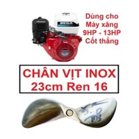 [Inox] Chân vịt 2 cánh 23cm ren 16mm 100% inox 304 mái chèo cho máy xăng cốt thẳng 9hp 13hp 2t3 2t4 16li