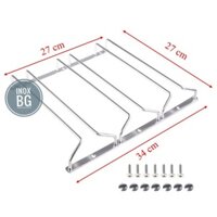 [INOX304] Giá đỡ ly, giá treo ly kích thước 27cm, 30cm