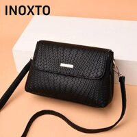 INOXTO Túi đeo chéo , Túi đeo vai đơn giản bằng da PU, Túi đeo chéo nữ