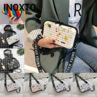 INOXTO Túi Hộp Vuông , Túi Đeo Vai Vỏ Cứng, Túi Đựng Mỹ Phẩm Mini Bảo Quản Túi Điện Thoại Nữ