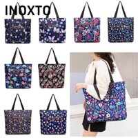 INOXTO Túi mua sắm , Túi đựng đồ chơi thân thiện với môi trường có thể tái sử dụng, Bán chạy Túi tạp hóa di động đa năng có thể gập lại Tote Hộ gia đình