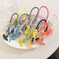 Ins Bán Chạy Bện Hai Dây Dây Điện Thoại Chìa Khóa Tam Giác Kẹp Ba Lô Bền ccd Camera Nữ