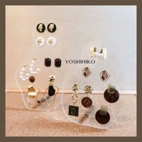 ins Bông tai acrylic không đều trong suốt Chụp ảnh các bức ảnh trang sức in hình cửa hàng quần áo tại nhà