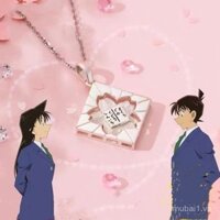 INS Conan Kudo Shin Eri Sakura Mặt dây chuyền hợp tác, trang sức bạc 925, dây chuyền cho phụ nữ, quà tặng ngoại vi anime