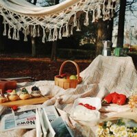 Ins Dã Ngoại Thảm Nhật Bản Cắm Trại Chăn Tròn Khăn Trải Bàn Retro Đa Năng Bao Vải Lều Trang Trí RV Đảng Khăn Trải Bàn
