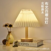 ins Đèn Ngủ Điều Khiển Từ Xa Xếp Ly Retro Đèn Trang Trí Phòng Ngủ Bắc Âu B & B Đèn Đầu Giường Hình Ô Quà Tặng Sáng Tạo J
