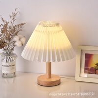 ins Đèn Ngủ Điều Khiển Từ Xa Xếp Ly Retro Đèn Trang Trí Phòng Ngủ Bắc Âu B & B Đèn Đầu Giường Hình Ô Quà Tặng Sáng Tạo G