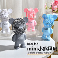 Ins Gấu Hoạt Hình Lâu Dài Im Lặng Làm Lạnh Để Bàn Văn Phòng Ký Túc Xá Cô Gái Trái Tim Dễ Thương usb Mini Quạt Nhỏ HJM3