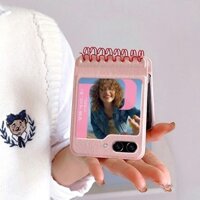 Ins Hàn Quốc Dễ Thương Y2K Notebook Phong Cách Ốp Lưng Điện Thoại Samsung Galaxy Z Flip 6 Nhật Bản Kawaii Cô Gái Quà Tặng Dành Cho Z Flip5 Flip4 Flip3