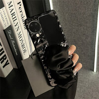 Ins Hàn Quốc Sang Trọng Retro Khăn Nhăn Cổ Tay Ốp lưng OPPO Find N2flip N3Flip N2 flip N3 flip N3F Ốp Lưng Chống Sốc