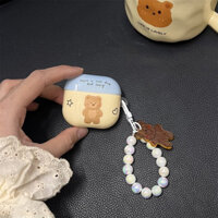Ins Hàn Quốc Vỏ Tai Nghe Gấu Dễ Thương Cho AirPods 4 3 2 1 Vỏ Bảo Vệ Silicon Mềm Hoạt Hình Cho AirPods Pro 2