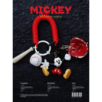 Ins Hoạt Hình Thời Trang Móc Khóa Túi Khâu Mặt Dây Chuyền Mickey Móc Chìa Khóa Cặp Đôi Móc Khóa
