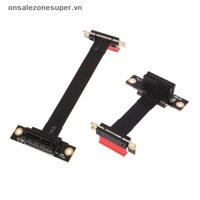 Ins PCIE X1 Riser Cáp mở rộng góc phải 90 độ PCI Express 1x Riser Card Ribbon Extender at