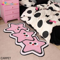 Ins Phong Cách Hoạt Hình Dễ Thương Sáng Tạo Ngôi Sao Thảm Phòng Khách Phòng Ngủ Giả Cashmere Chống Trơn Trượt Thảm Trải Sàn Thoải Mái