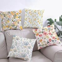 Ins Phong Cách Tươi Mùa Xuân Hoa Gối Gối Có Thể Tháo Rời Phòng Ngủ Đầu Giường Tựa Lưng Sofa Phòng Khách Gối Thắt Lưng