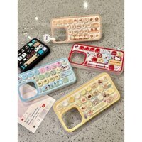 Ins Sáng Tạo Dễ Thương Bàn Phím Hoạt Hình Ốp Lưng Điện Thoại Thích Hợp Cho Apple 16 Promax 15 IPhone 14 13 / 12
