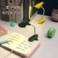 Ins sinh viên giường đọc sách tạo tác ký túc xá đọc sách Đèn kẹp mini cầm tay ánh sáng ấm không cắm điện đèn ngủ 4AKJ