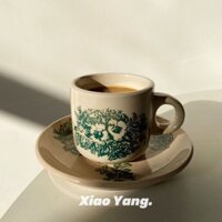 insCốc Cà Phê Gốm Đông Nam Á Cổ Điển Phong Cách Malaysia Cốc Cà Phê Ý Bộ Cốc Cà Phê Thích Hợp