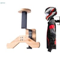 [Inshop1] Giá đỡ mũ bảo hiểm Giá đỡ mũ bảo hiểm xe máy Giá đỡ mũ bảo hiểm xe đạp bằng gỗ Móc treo trưng bày có móc Mũ bảo hiểm tất cả trong một Giá đỡ chìa khóa mới