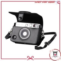 instax mini Evo case for instant film FUJIFILM Cheki, protective cover for Cheki, full protection for Fujifilm Cheki, scratch prevention, with shoulder strap, made of PU leather, convenient for carrying, easy to take out, with magnetic snap.