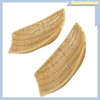 Inste 2 Chiếc Trang Trí Hình Con Tàu Khay Trái Cây Giả Mây Dệt Phục Vụ Giỏ