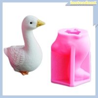 Inste 3D Ngỗng Hình Động Vật Khuôn Silicon Làm Xà Phòng Thạch Cao Trang Trí Xi Măng Đất Sét Khuôn Silicon