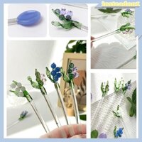 Inste Clear Petites Teaspoons Trà Cà Phê Muỗng Trộn Drinkware Hoa Khuấy Cần