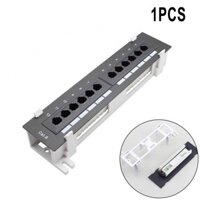 【Instock】8/12 Port Cat6 Patch Panel Made of High Quality Materials for Longevity