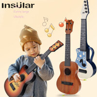 INSULAR Đồ chơi đàn ukulele trẻ em Đồ chơi đàn Guitar có thể được chơi bởi người mới bắt đầu Mô phỏng nhạc cụ khai sáng đồ chơi âm nhạc