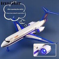 INSULAR Đồ chơi máy bay quán tính trẻ em có đèn và quà tặng âm nhạc