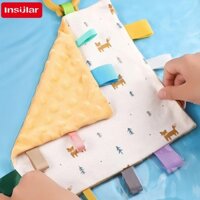 Insular Sơ Sinh Muslin Vuông Khăn Cho Bé Chăn Làm Dịu Thoải Mái Doudou Cotton Cho Bé Thoải Mái Burp Vải Miếng Dán Nha Khoa Keo Dán