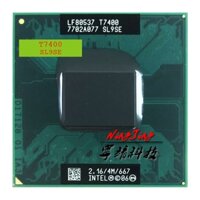 Intel Core 2 Duo T7400 SL9SE 2.1 GHz Dual-Core Dual-Thread CPU Processor 4M 34W Socket M/ mPGA478MT.