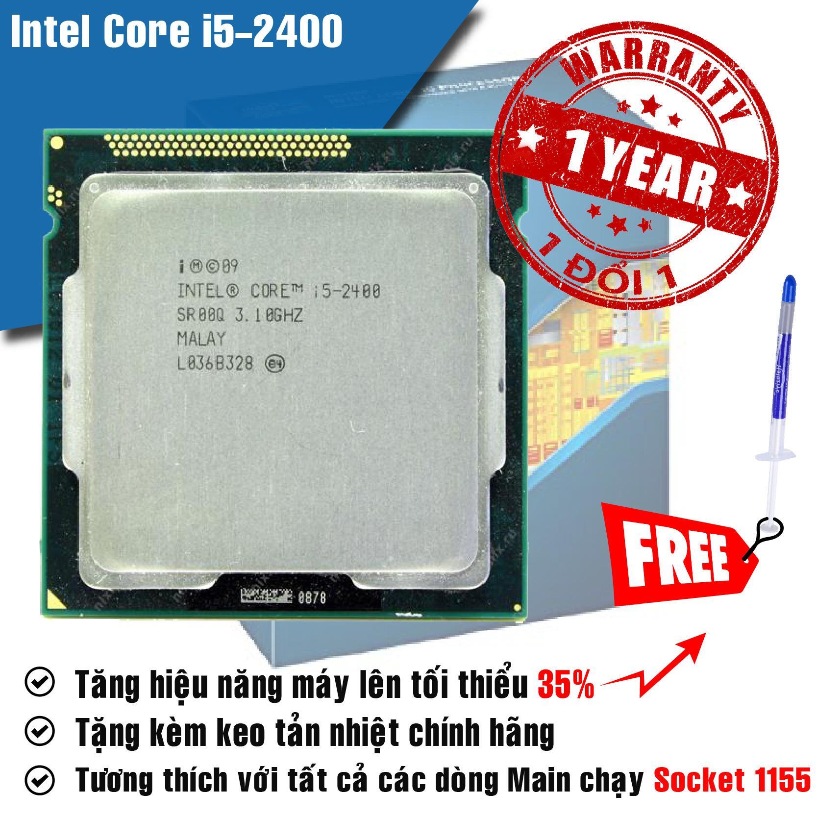 Bộ vi xử lý - CPU Intel Core i5 2400 - 3.1GHz - 6MB Cache