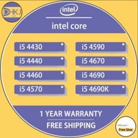 Intel Core i5 4430 i5 4400 i5 4460 i5 4570 i5 4590 i5 4670 i5 4690 i5 4690 i5 4690K Ổ cắm LGA1150 Bộ xử lý CPU lõi tứ