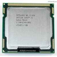 Intel Core i5-650 (3.2 GHz, 4M L3 Cache, Socket 1156, 2.5GT/s DMI) cũ