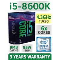 Intel core i5 8600k 4.3GHz