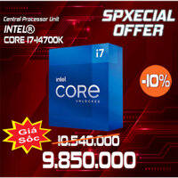 Intel - Core i7-14700K 14th Gen 20-Core 28-Thread - 4.3GHz (5.6GHz Turbo)  NEW BOX BH 36 THÁNG