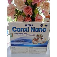 INTEND CANXI NANO (hộp/ 30V) gồm Vitamin K2-MK7,Vitamin D3 - hỗ trợ phát triển chiều cao, xương chắc khỏe