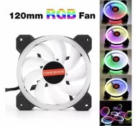 {Interesting Digital Star} Fan led rgb quạt tản nhiệt 12 cm Coolmoon 2018 (1 cái) chạy đồng bộ hub
