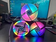 {Interesting Digital Star} Fan case led( quạt tản nhiệt)RGB cắm trực tiếp nguồn 12cm bảo hành 12 th