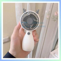 {Interesting Digital Star} Quạt cầm tay, quạt mini du lịch hình tai thú kèm dây sạc USB