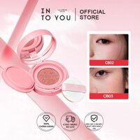 INTO YOU Kem má hồng dạng cushion matte nhẹ thoáng khí phấn má định hình sản phẩm cho sinh viên Nữ Mỹ Phẩm 3.2g