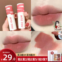 Intoyou Air Lip Mud Light Mist, Fog, Velvet Glaze, Red 08 Marley Em22 Heroine Flagship Store bảng màu son bbia